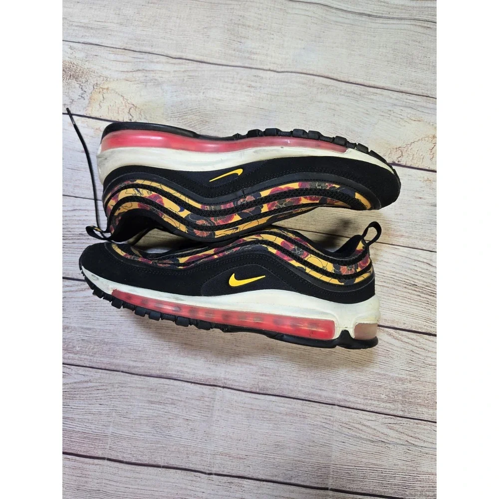 Nike Air Max 97 Shoes Women's Sz 9.5 Black‎ Orange 